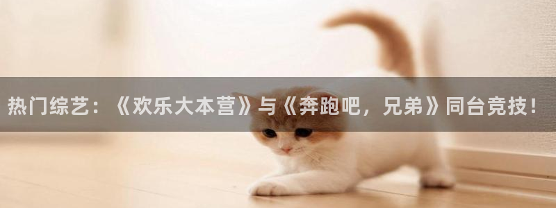 彩虹多多体育在线注册：热门综艺：《欢乐大本营》与《奔跑吧，兄弟》同台竞技！